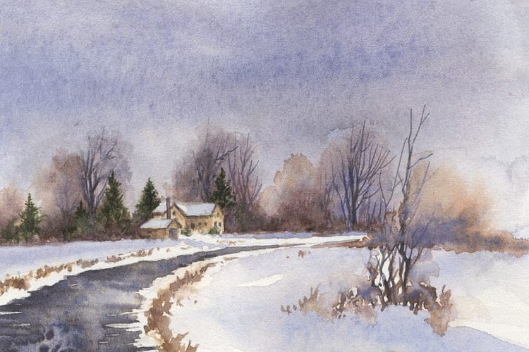 Watercolor Painting Round the Bend